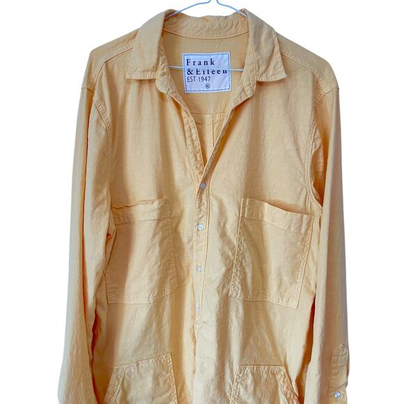 Frank and Eileen Romper Ireland Long Sleeve Playsuit Yellow Sunshine Size XL - Picture 4 of 7